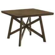 Tampa Furniture Outlet - Coaster - Canfield 47-inch Square Counter Height Dining Table Brown - 109178