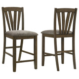 Tampa Furniture Outlet - Coaster - Canfield Counter Height Dining Side Chair Brown (Set of 2) - 109179