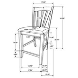 Canfield Counter Height Dining Side Chair Brown (Set of 2) - Tampa Furniture Outlet