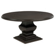 Tampa Furniture Outlet - Coaster - Twyla 60-inch Round Wood Dining Room Table Dark Cocoa - 109230