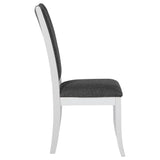 Judd 5-piece 54-inch Round Wood Dining Table Set Pearl White - Tampa Furniture Outlet