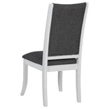 Judd 7-piece 54-inch Round Wood Dining Table Set Pearl White - Tampa Furniture Outlet