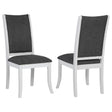 Tampa Furniture Outlet - Coaster - Judd Upholstered Dining Side Chair Pearl White (Set of 2) - 109332