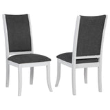 Tampa Furniture Outlet - Coaster - Judd Upholstered Dining Side Chair Pearl White (Set of 2) - 109332