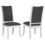 Tampa Furniture Outlet - Coaster - Judd Upholstered Dining Side Chair Pearl White (Set of 2) - 109332