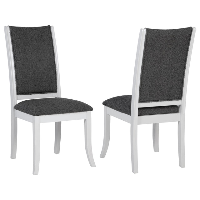 Tampa Furniture Outlet - Coaster - Judd Upholstered Dining Side Chair Pearl White (Set of 2) - 109332
