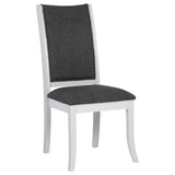 Judd Upholstered Dining Side Chair Pearl White (Set of 2) - Tampa Furniture Outlet