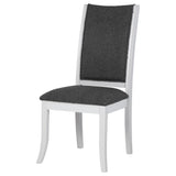 Judd Upholstered Dining Side Chair Pearl White (Set of 2) - Tampa Furniture Outlet