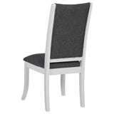 Judd Upholstered Dining Side Chair Pearl White (Set of 2) - Tampa Furniture Outlet