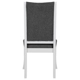 Judd Upholstered Dining Side Chair Pearl White (Set of 2) - Tampa Furniture Outlet