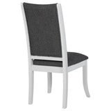 Judd Upholstered Dining Side Chair Pearl White (Set of 2) - Tampa Furniture Outlet