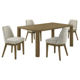 Castlewood 5-piece 71-inch Rectangular Dining Set Brown Oak - Tampa Furniture Outlet