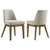 Tampa Furniture Outlet - Coaster - Castlewood Upholstered Side Chair Light Tan (Set of 2) - 109352