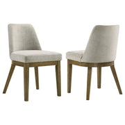 Tampa Furniture Outlet - Coaster - Castlewood Upholstered Side Chair Light Tan (Set of 2) - 109352
