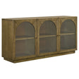 Tampa Furniture Outlet - Coaster - Castlewood 71-inch Dining Sideboard Buffet Server Brown Oak - 109355