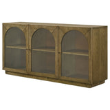 Castlewood 71-inch Dining Sideboard Buffet Server Brown Oak - Tampa Furniture Outlet