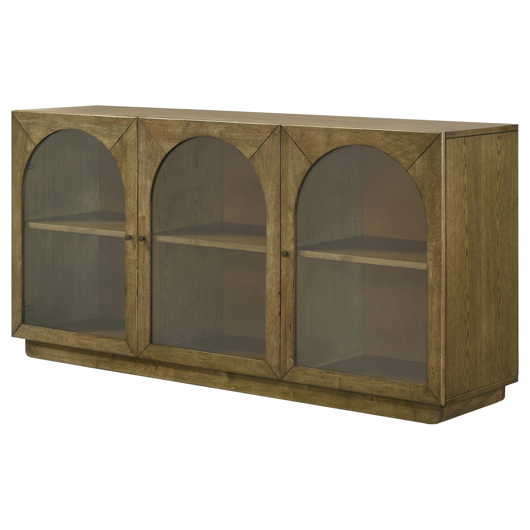Castlewood 71-inch Dining Sideboard Buffet Server Brown Oak - Tampa Furniture Outlet
