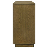 Castlewood 71-inch Dining Sideboard Buffet Server Brown Oak - Tampa Furniture Outlet