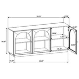 Castlewood 71-inch Dining Sideboard Buffet Server Brown Oak - Tampa Furniture Outlet