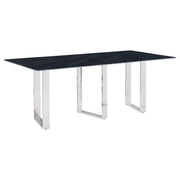 Tampa Furniture Outlet - Coaster - Desden 79-inch Rectangular Sintered Stone Dining Table Grey - 109361