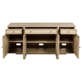 Kailani 10-piece Wood Dining Set with Sideboard Beige Oak - Tampa Furniture Outlet