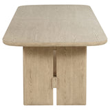 Kailani 110-inch Rectangular Wood Dining Table Beige Oak - Tampa Furniture Outlet