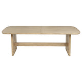 Kailani 110-inch Rectangular Wood Dining Table Beige Oak - Tampa Furniture Outlet