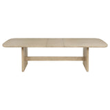 Kailani 110-inch Rectangular Wood Dining Table Beige Oak - Tampa Furniture Outlet