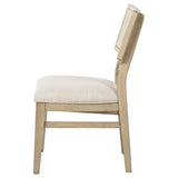 Kailani Rattan Cane Dining Side Chair Beige Oak (Set of 2) - Tampa Furniture Outlet