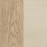 Kailani 4-door Cane Sideboard Buffet Cabinet Beige Oak - Tampa Furniture Outlet