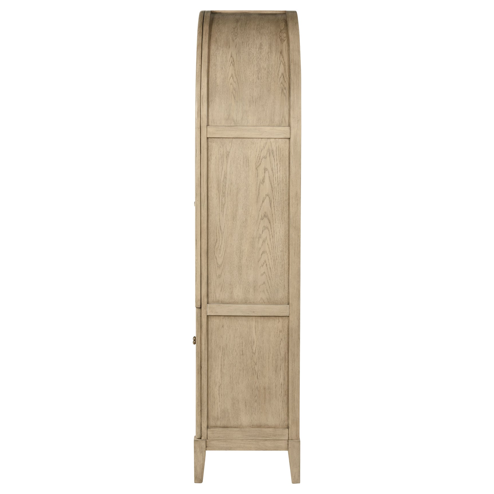Kailani 4-Door Cane Dining Vitrine Display Cabinet Beige Oak - Tampa Furniture Outlet