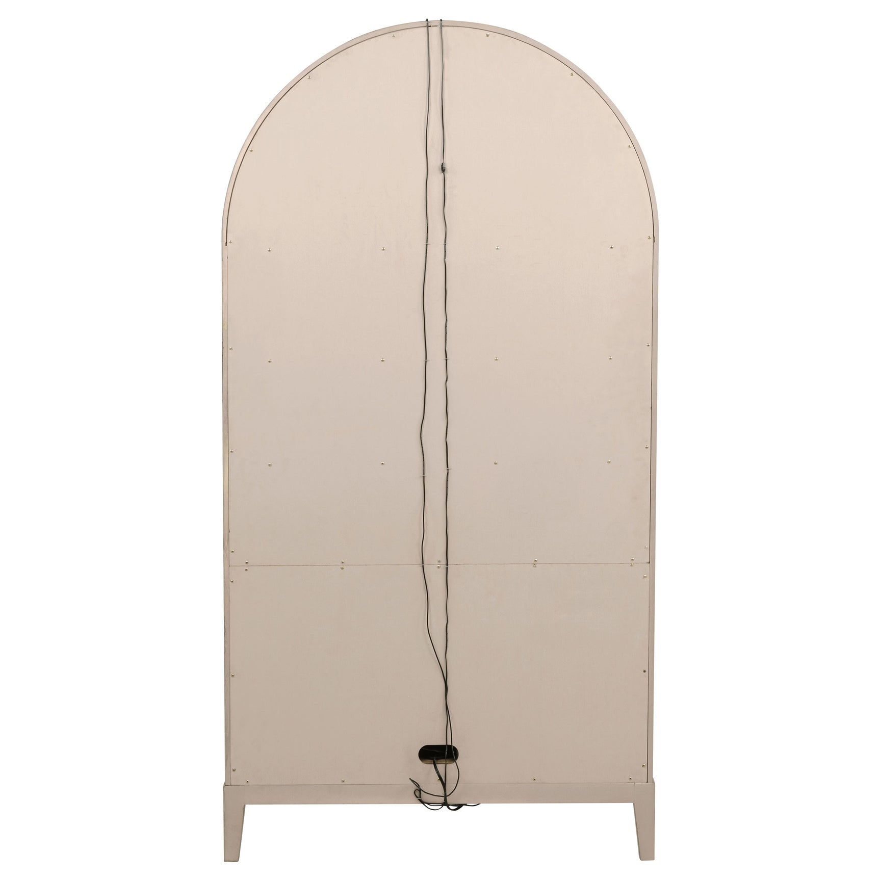 Kailani 4-Door Cane Dining Vitrine Display Cabinet Beige Oak - Tampa Furniture Outlet