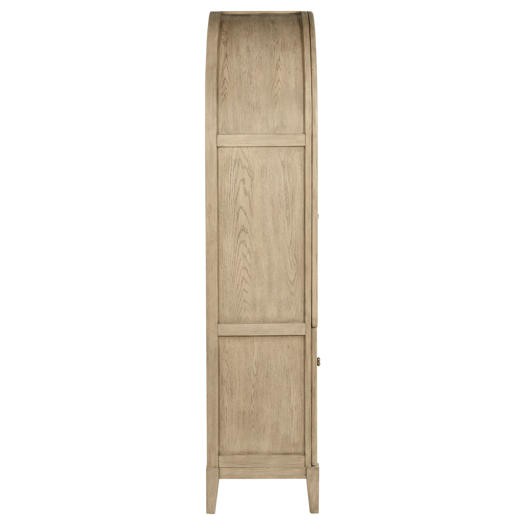 Kailani 4-Door Cane Dining Vitrine Display Cabinet Beige Oak - Tampa Furniture Outlet