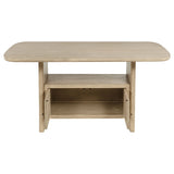 Kailani 7-piece Wood Counter Height Dining Set Beige Oak - Tampa Furniture Outlet