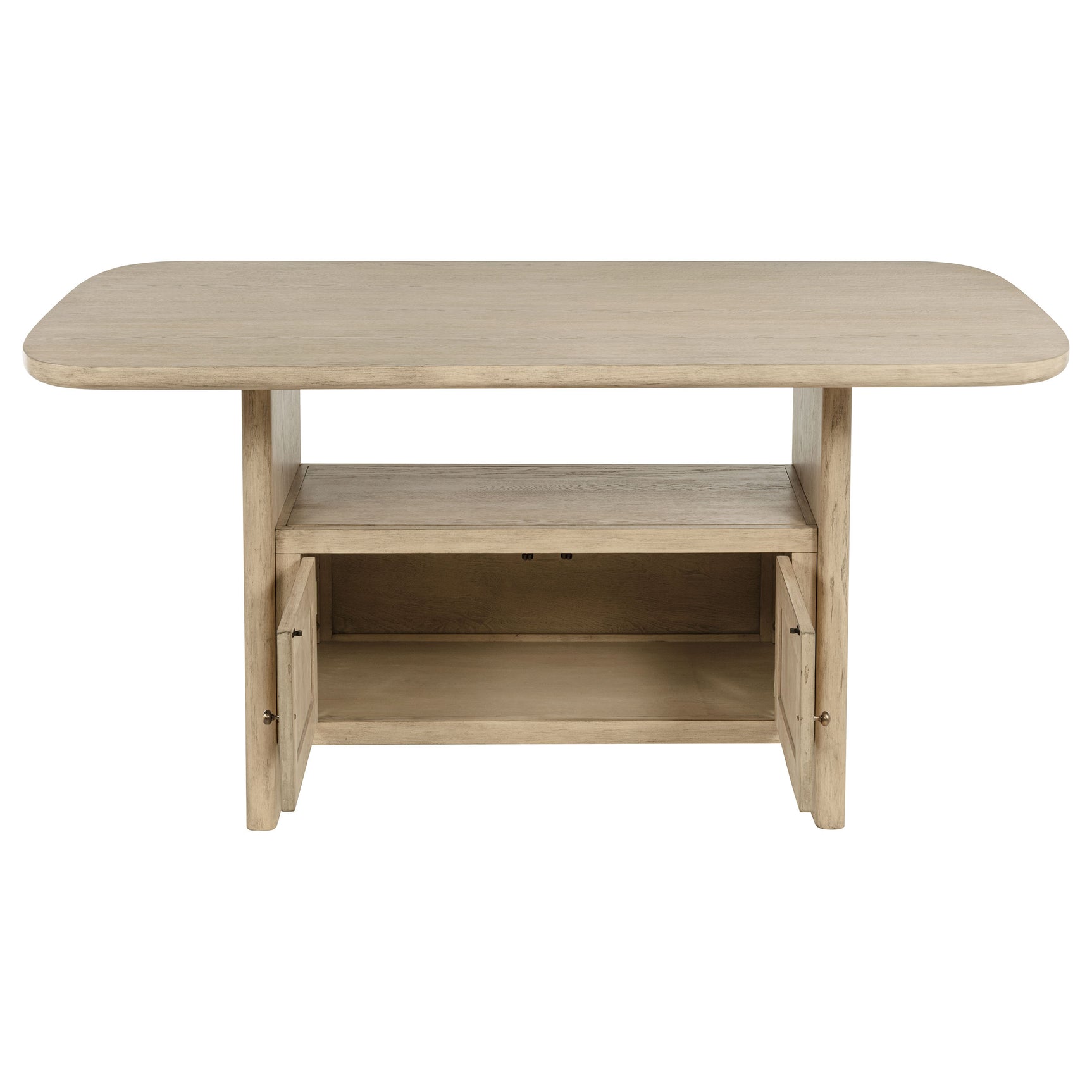 Kailani 7-piece Wood Counter Height Dining Set Beige Oak - Tampa Furniture Outlet