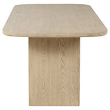 Kailani Cane Counter Height Storage Dining Table Beige Oak - Tampa Furniture Outlet