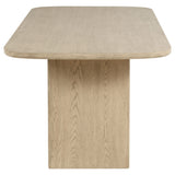 Kailani Cane Counter Height Storage Dining Table Beige Oak - Tampa Furniture Outlet