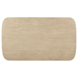 Kailani Cane Counter Height Storage Dining Table Beige Oak - Tampa Furniture Outlet