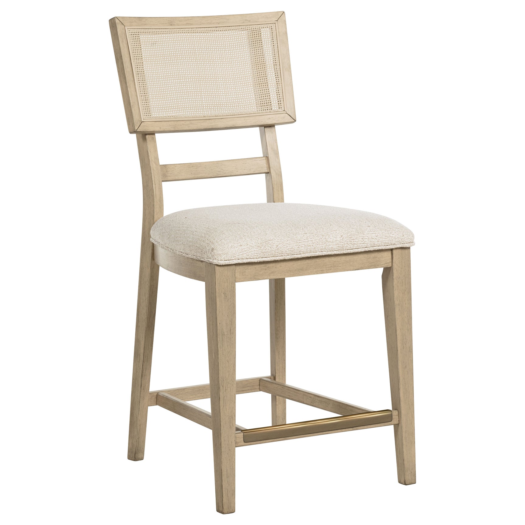 Kailani Rattan Cane Counter Side Chair Beige Oak (Set of 2) - Tampa Furniture Outlet