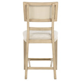 Kailani Rattan Cane Counter Side Chair Beige Oak (Set of 2) - Tampa Furniture Outlet