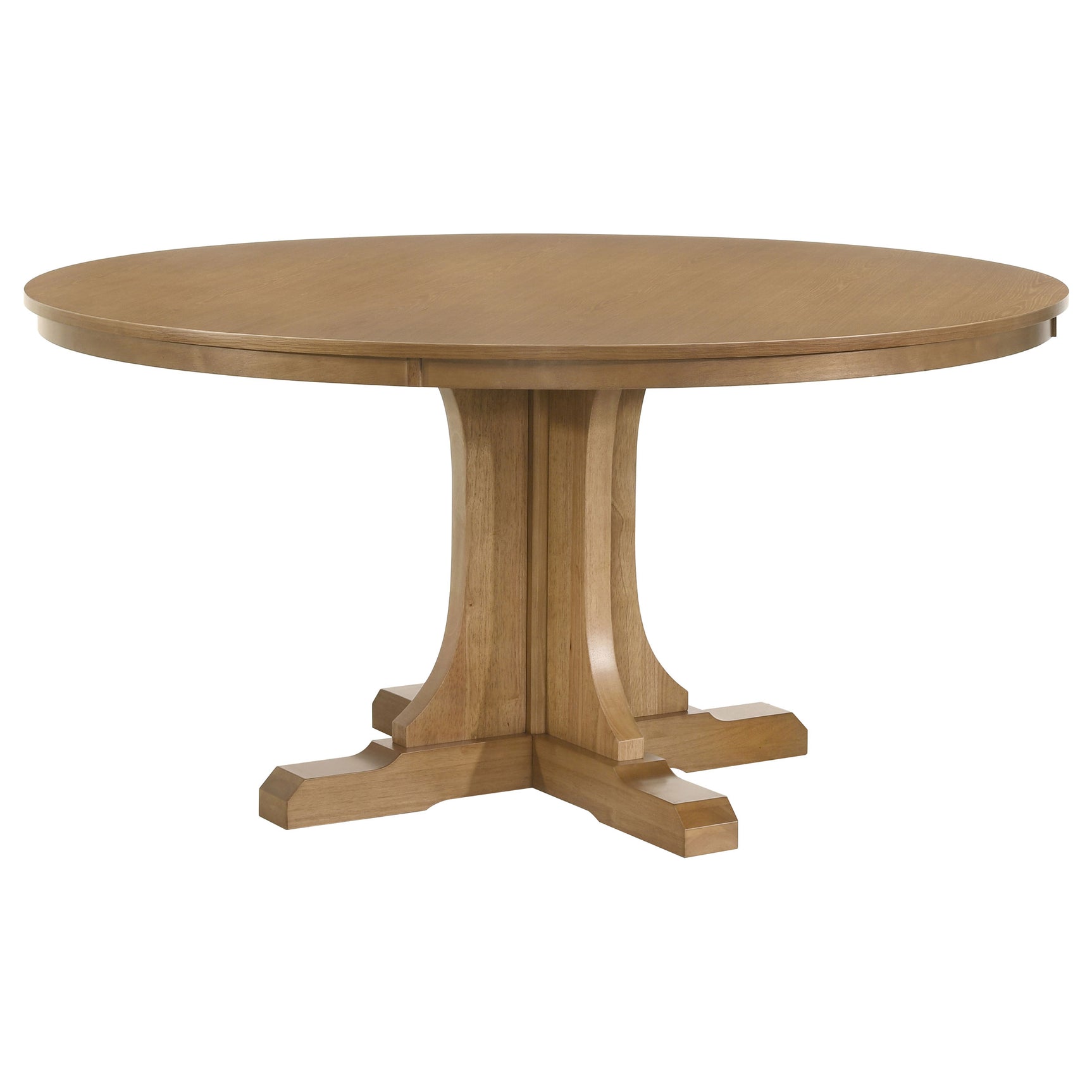 Tampa Furniture Outlet - Coaster - Hartville 60-inch Round Dining Table Natural Light Brown - 109460