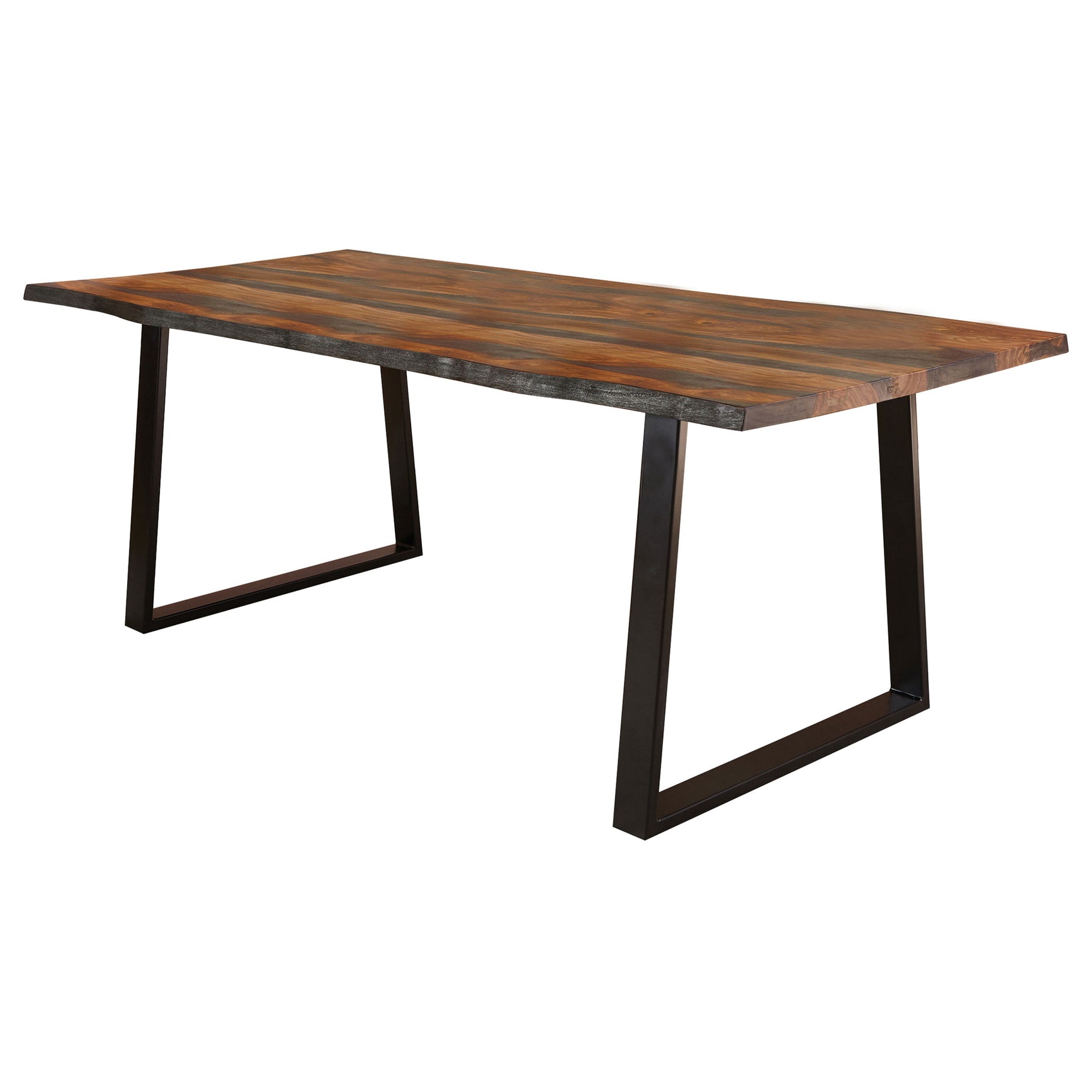 Ditman 80-inch Live Edge Dining Table Grey Sheesham - Tampa Furniture Outlet