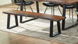 Tampa Furniture Outlet - Coaster - Ditman Live Edge Wood Dining Bench Grey Sheesham - 110183