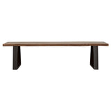 Ditman Live Edge Wood Dining Bench Grey Sheesham - Tampa Furniture Outlet
