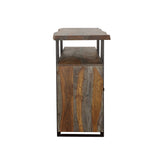 Ditman 4-door Solid Wood Sideboard Buffet Grey Sheesham - Tampa Furniture Outlet