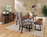 Ditman 4-door Solid Wood Sideboard Buffet Grey Sheesham - Tampa Furniture Outlet