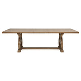 Brockway 5-piece Extension Leaf Dining Set Barley Brown - Tampa Furniture Outlet