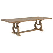 Tampa Furniture Outlet - Coaster - Brockway 104-inch Extension Leaf Dining Table Barley Brown - 110291