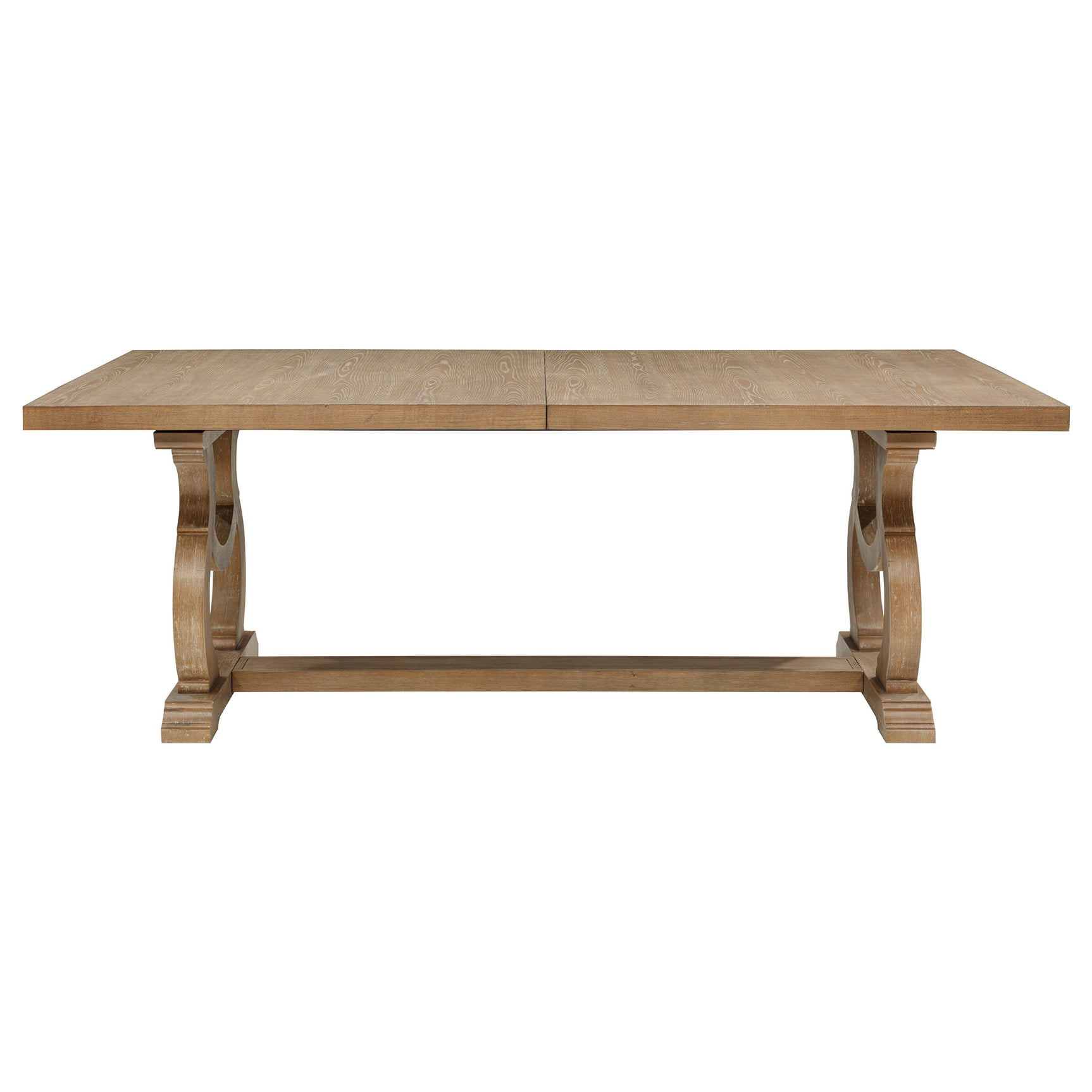 Brockway 104-inch Extension Leaf Dining Table Barley Brown - Tampa Furniture Outlet