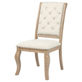 Brockway Upholstered Dining Chair Barley Brown (Set of 2) - Tampa Furniture Outlet